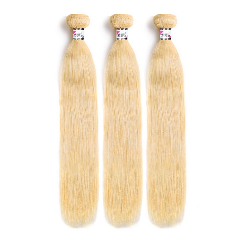 Stema 613 Blonde Straight Hair Bundles 1/3/4pcs  Virgin Hair